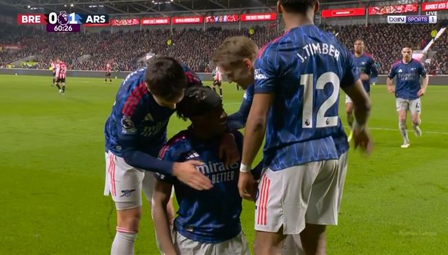 اهداف مباراة ارسنال وبرينتفورد في الدوري الانجليزي