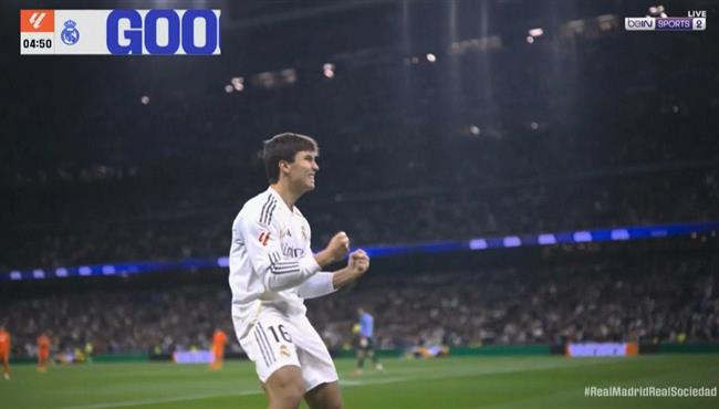 هدف ريال مدريد الاول في مرمي ريال سوسيداد بالدوري الاسباني
