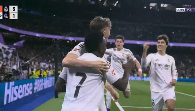 هدف فينيسيوس جونيور الثاني في مرمي ريال سوسيداد بالدوري الاسباني