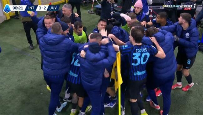 اهداف مباراة انتر ميلان ويوفنتوس 3 2 الدوري الايطالي