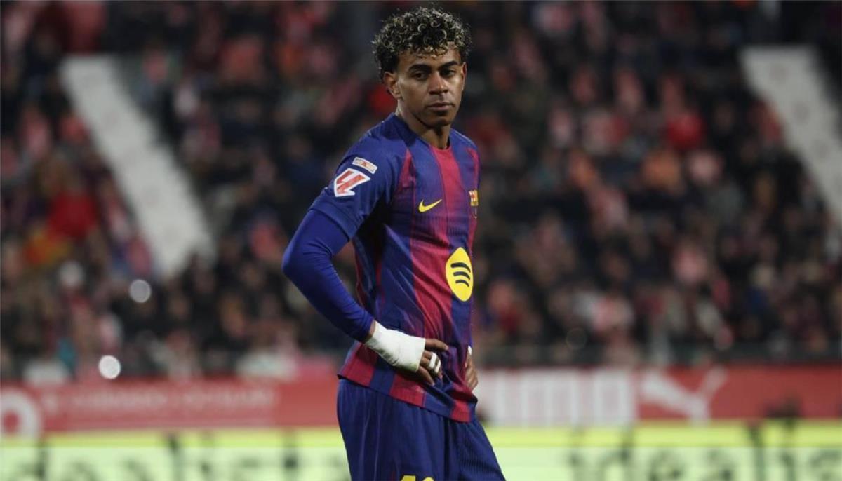 لامين يامال يهدر ضربة جزاء لـ برشلونة أمام جيرونا