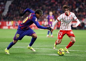 رجل مباراة برشلونة وجيرونا في الدوري الإسباني