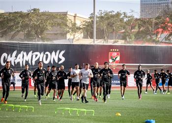 مران الأهلي زيزو وتريزيجيه يواصلان التأهيل وجلسة لـ توروب مع اللاعبين استعدادا لمواجهة الجونة