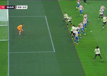 توضيح جديد من لجنة الحكام بشأن هدف كوبارسي المثير في مباراة برشلونة وأتلتيكو مدريد