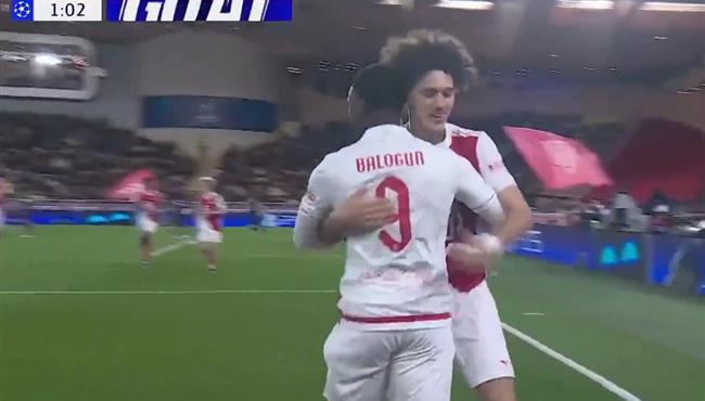 هدف موناكو الاول في مرمي باريس سان جيرمان بدوري ابطال اوروبا