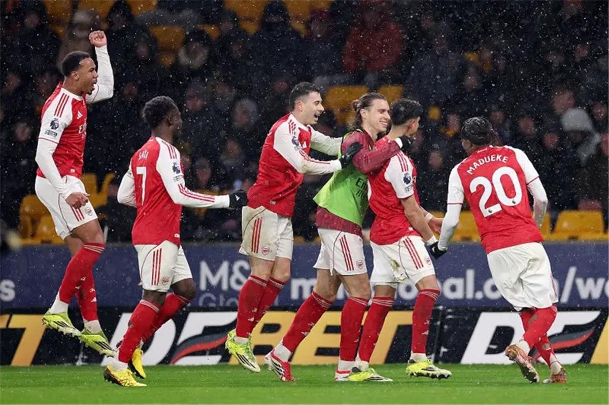 مباريات آرسنال المتبقية في الدوري الإنجليزي بعد التعادل مع ولفرهامبتون