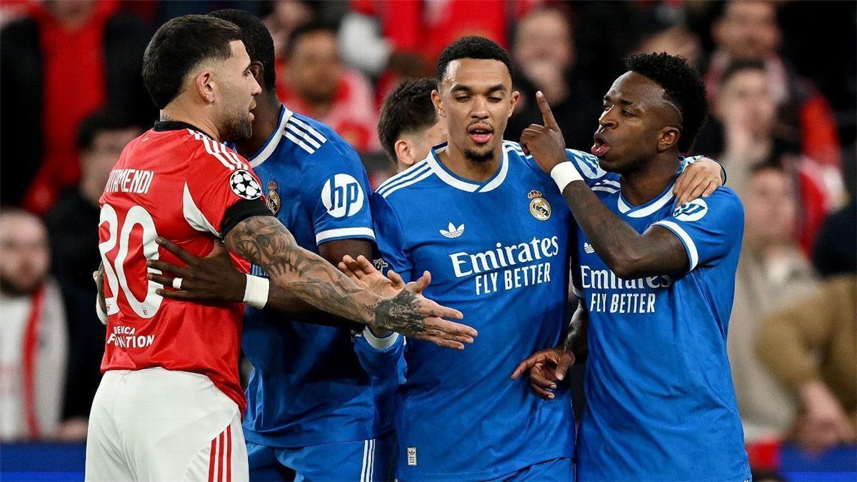 ردًا على واقعة فينيسيوس.. بنفيكا يتقدم بشكوى إلى يويفا بشأن سلوك لاعب ريال مدريد
