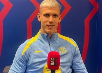 داني أولمو برشلونة سيفوز بالدوري ولقب دوري أبطال أوروبا س رق منا