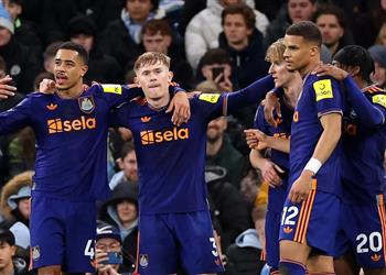 فيديو لويس هول يسجل هدف تعادل نيوكاسل أمام مانشستر سيتي