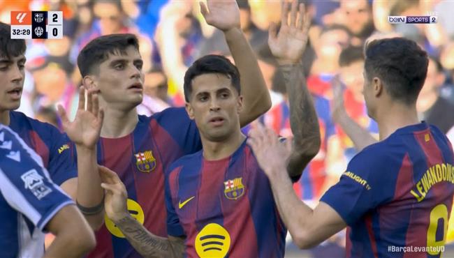 هدف برشلونة الثاني في مرمي ليفانتي بالدوري الاسباني