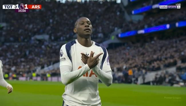 هدف تعادل توتنهام مع ارسنال 1 1 بعد خطأ من ديكلان رايس