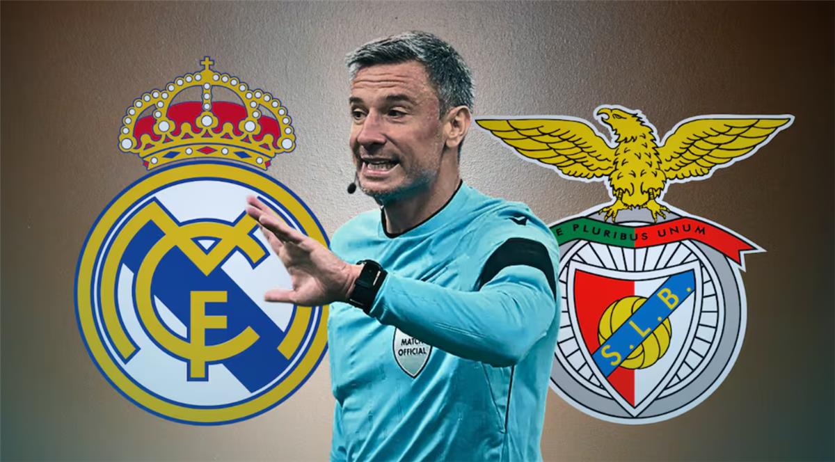 بسبب قضية أسلحة ومخدرات.. واقعة مثيرة في سجل حكم مباراة ريال مدريد وبنفيكا 