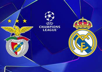موعد والقناة الناقلة لمباراة ريال مدريد وبنفيكا اليوم في دوري أبطال أوروبا والمعلق