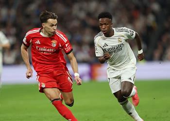 فيديو بنفيكا يسجل الهدف الأول أمام ريال مدريد وتشواميني يتعادل في دوري أبطال أوروبا