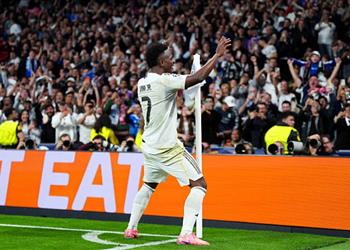 فيديو رقصة فينيسيوس تقود ريال مدريد إلى دور الـ16 من دوري أبطال أوروبا على حساب بنفيكا