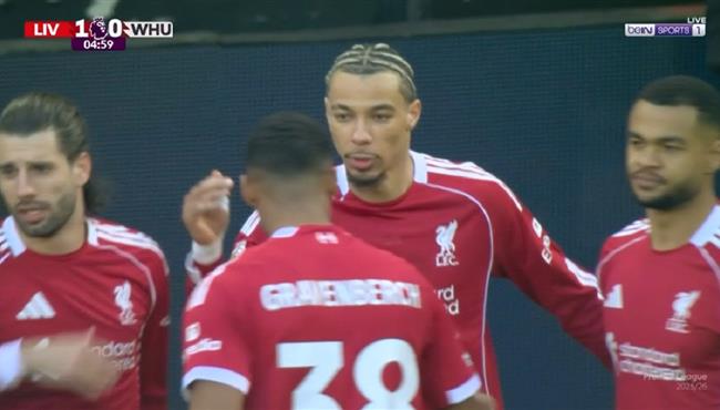 اهداف مباراة ليفربول ووست هام في الدوري الانجليزي