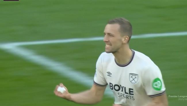 هدف وست هام الاول في مرمي ليفربول بالدوري الانجليزي