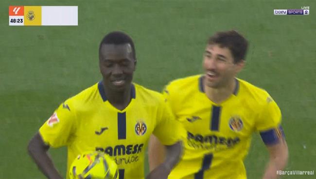 هدف فياريال الاول في مرمي برشلونة بالدوري الاسباني