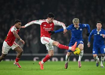 فيديو بأقدام كاي هافيرتز آرسنال يهزم تشيلسي ويتأهل إلى نهائي كأس كاراباو