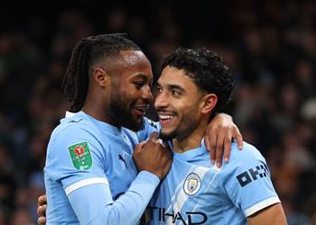 فيديو الثنائية عمر مرموش يسجل هدف مانشستر سيتي الثاني أمام نيوكاسل يونايتد