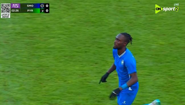 هدف سموحة الاول في مرمي بيراميدز بالدوري المصري