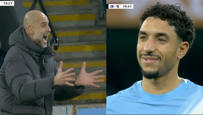 عمر مرموش يهدر هدف محقق امام نيوكاسل ورد فعل جوارديولا