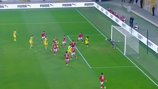 تصدي مصطفي شوبير الرائع ينقذ الاهلي من هدف امام شبيبة القبائل