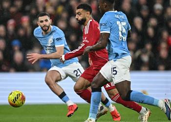 إحصائية سلبية لـ محمد صلاح في الشوط الأول أمام مانشستر سيتي