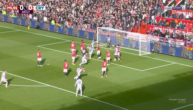 اهداف مباراة مانشستر يونايتد وكريستال بالاس في الدوري الانجليزي