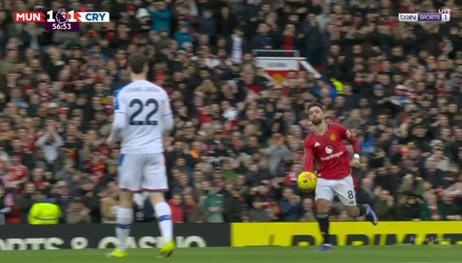 هدف برونو فيرنانديز في مرمي كريستال بالاس بالدوري الانجليزي