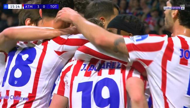 اهداف مباراة اتلتيكو مدريد وتوتنهام في دوري ابطال اوروبا