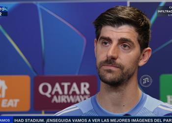 كورتوا كنا نؤمن بقدرتنا على الفوز أمام مانشستر سيتي ولست تير شتيجن