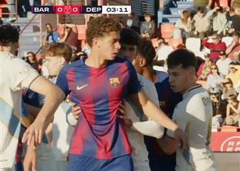 سبورت تنتقد حمزة عبد الكريم في ظهوره الثاني مع برشلونة كان حاضر ا غائب ا وتبديله قرار صحيح