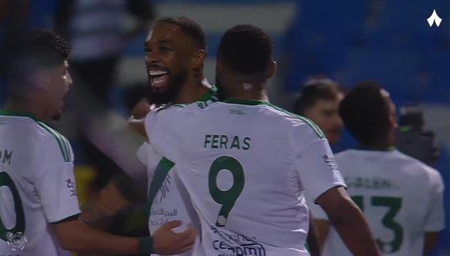 هدف الاهلي الاول في مرمي القادسية بالدوري السعودي