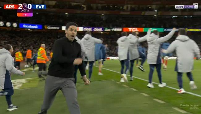 اهداف مباراة ارسنال وايفرتون في الدوري الانجليزي