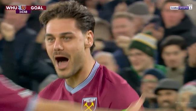 هدف تعادل وست هام مع مانشستر سيتي 1 1 الدوري الانجليزي