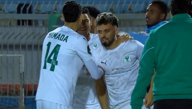 هدف المصري الاول في مرمي شباب بلوزداد في كأس الكونفيدرالية