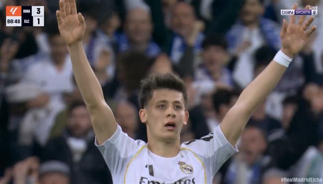 هدف أردا جولر الأسطوري من قبل منتصف الملعب في مباراة ريال مدريد وإلتشي