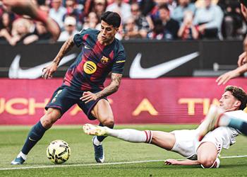 فيديو كانسيلو يسجل هدف برشلونة الخامس أمام إشبيلية