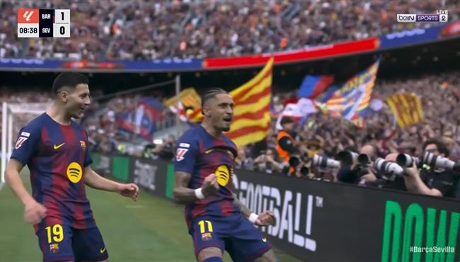 اهداف مباراة برشلونة واشبيلية في الدوري الاسباني