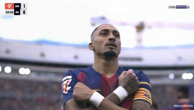 هدف رافينيا في مرمي اشبيلية بالدوري الاسباني