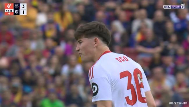 هدف اشبيلية الاول في مرمي برشلونة بالدوري الاسباني