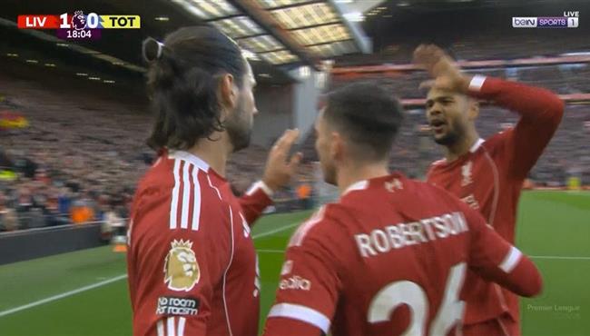 اهداف مباراة ليفربول وتوتنهام في الدوري الانجليزي