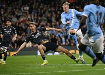 فيديو هالاند يسجل هدف مانشستر سيتي الأول أمام ريال مدريد