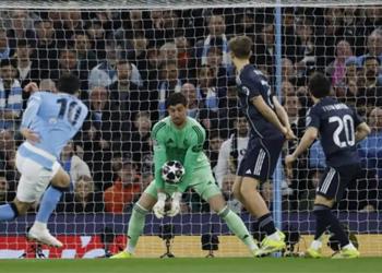 سبب استبدال كورتوا في مباراة مانشستر سيتي وريال مدريد بـ دوري أبطال أوروبا