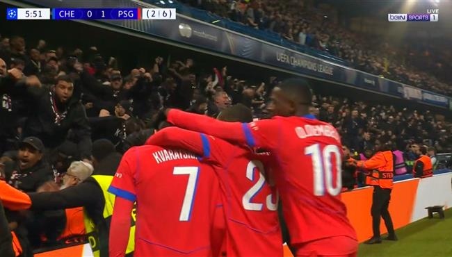 اهداف مباراة باريس سان جيرمان وتشيلسي في دوري ابطال اوروبا