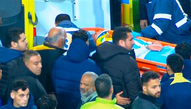اصابة خطيرة لـ محمد حمدي في مباراة بيراميدز وبتروجيت