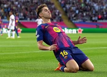 فيديو فيرمين لوبيز يسجل هدف برشلونة الرابع أمام نيوكاسل في دوري أبطال أوروبا