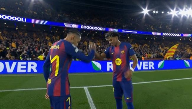 هدف رافينيا الثاني في مرمي نيوكاسل بدوري ابطال اوروبا