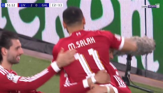 هدف ليفربول الثاني في مرمي جالطة سراي اسيست محمد صلاح